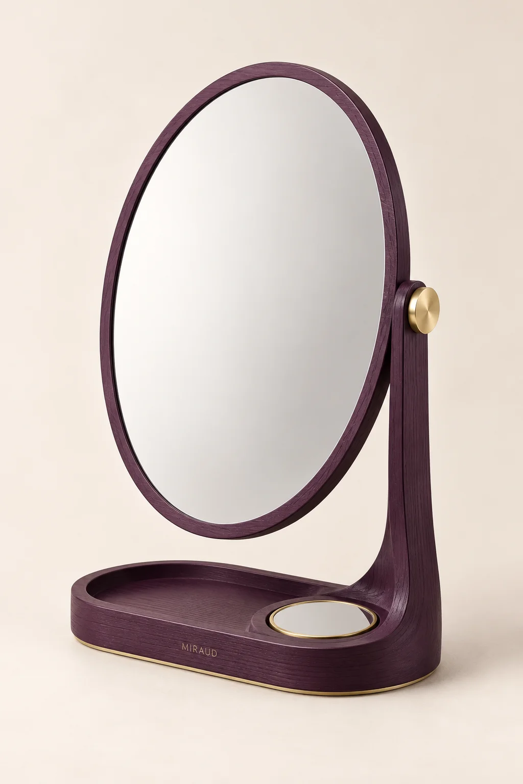 Mirror No. 01 — Aubergine, Front view